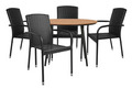 Hagebord Madrid teak Ø110 cm - Sunlife